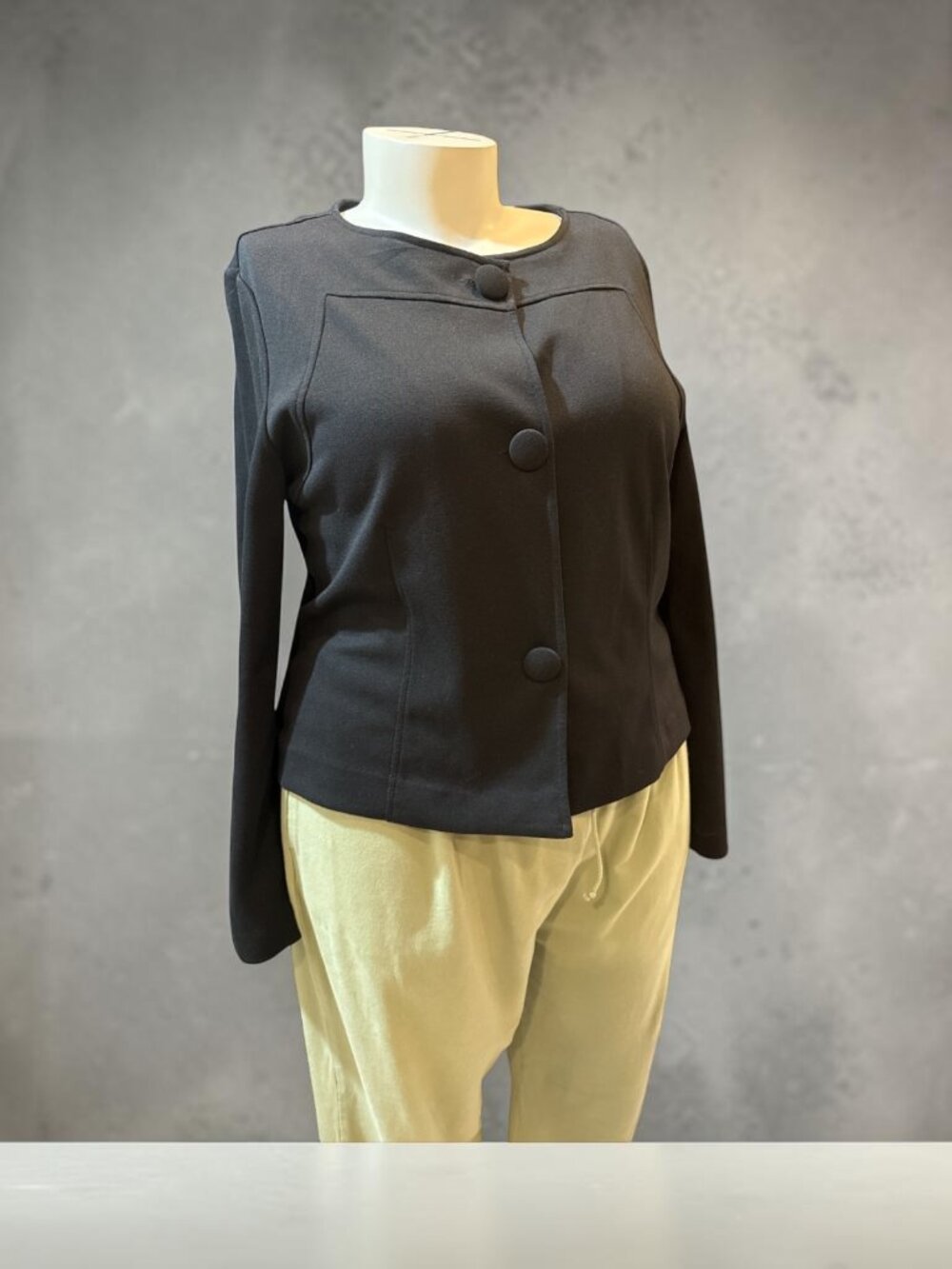 Worthington Sz X-Large Black 3-Button Stretch Long Sleeve Washable Blazer